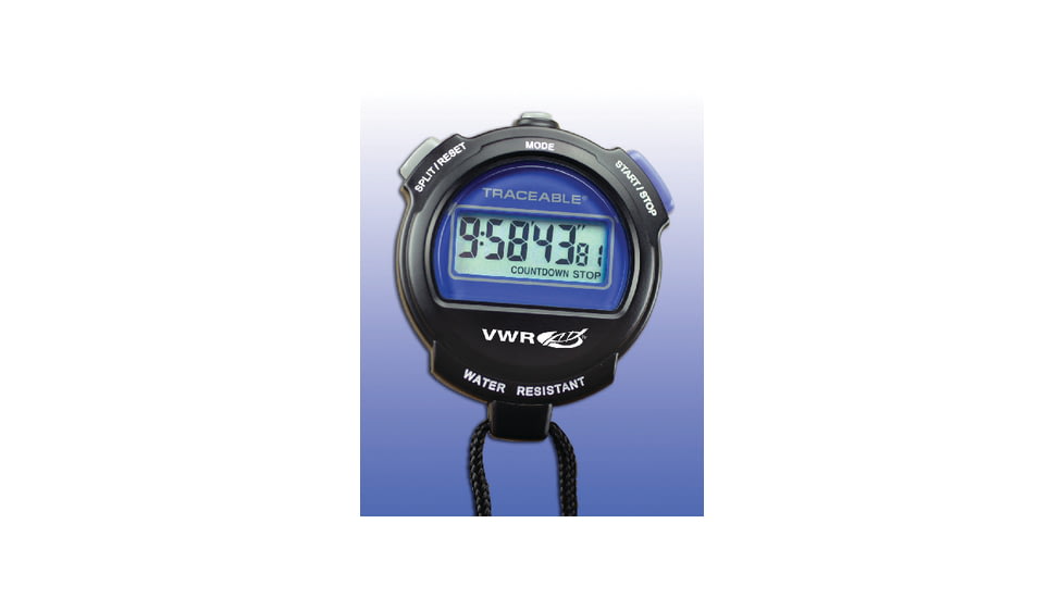VWR Extra-Large LCD Digital Stopwatches 1030 Single-Line Display