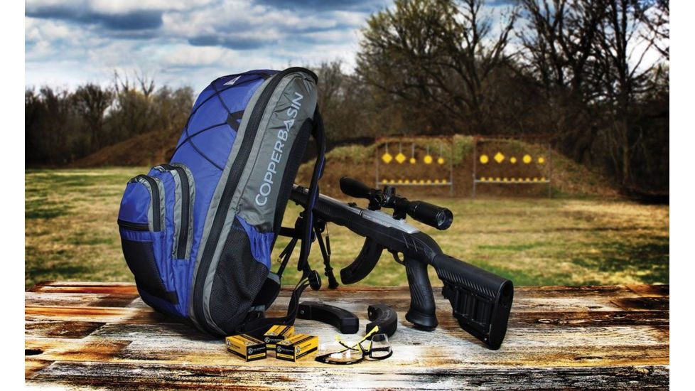 Copper Basin Ruger 10/22 Takedown Pack, Discreet Gun Storage, Blue/Gray, CB-1020