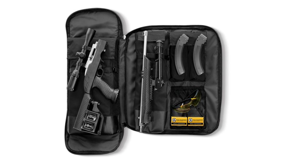 Copper Basin Ruger Takedown Compact Firearm Pack, Discrete Firearm Storage, Durable 420D Nylon, Black/Gray, CB-1024
