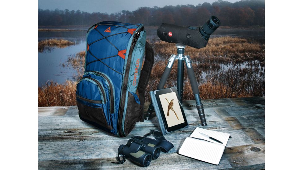 Copper Basin Spotting Scope Birding Backpack, Blue/Gray, CB-1021