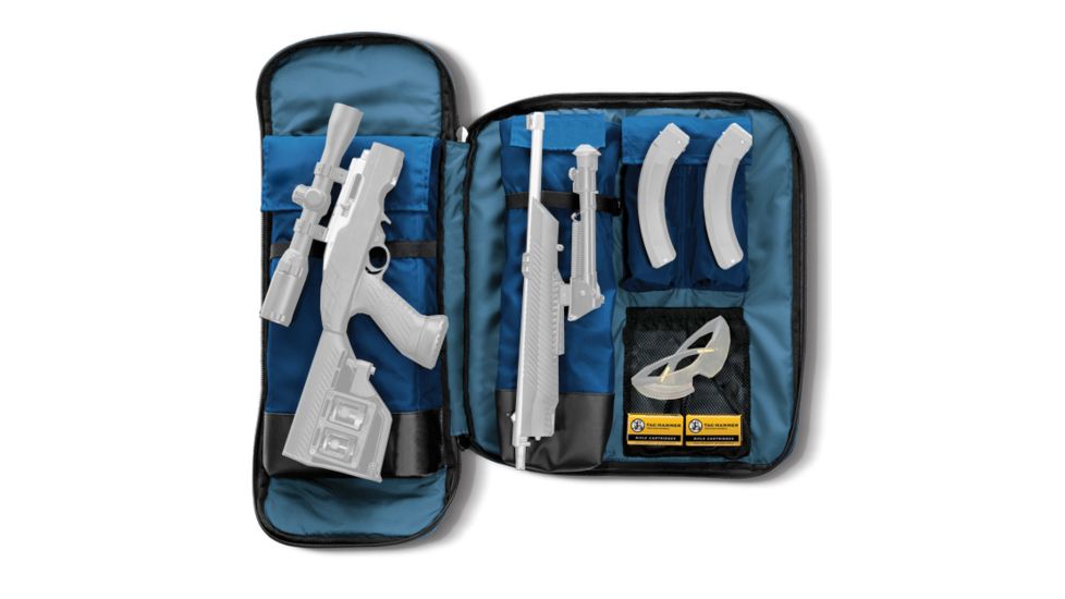 Copper Basin Takedown/ Compact Firearm Pack - Discrete firearm storage, Blue/Gray, CB-1022