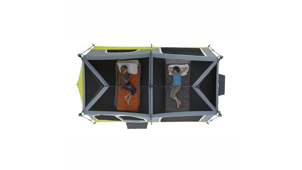 Core Equipment 12 Person instant Cabin Tent with Double Awning, Green/Gray, 18 x 10 ft, 40061