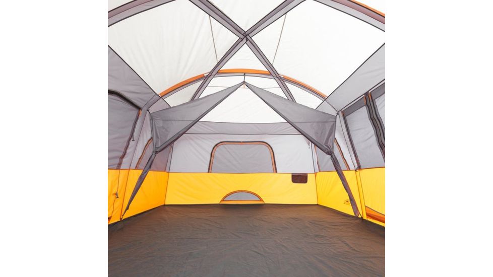 Core Equipment 12 Person Straight Wall Tent, Orange/Gray, 16 x 11 ft, 40082