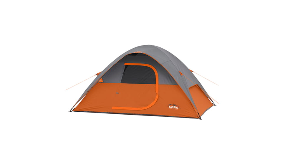 Core Equipment 4-Person Dome Tent, Orange, 40002