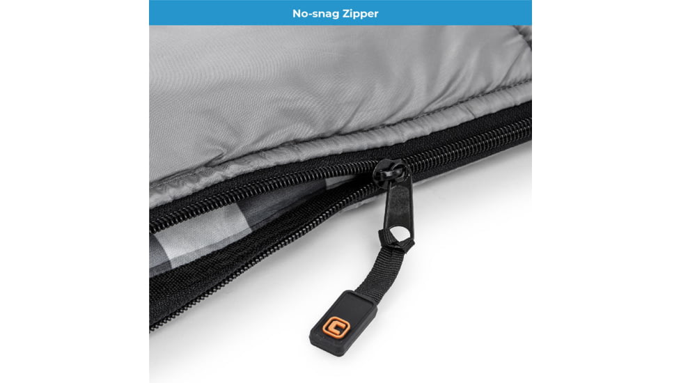 Core Equipment 40 Queen Cool Climate Sleeping Bag, Grey, 40110