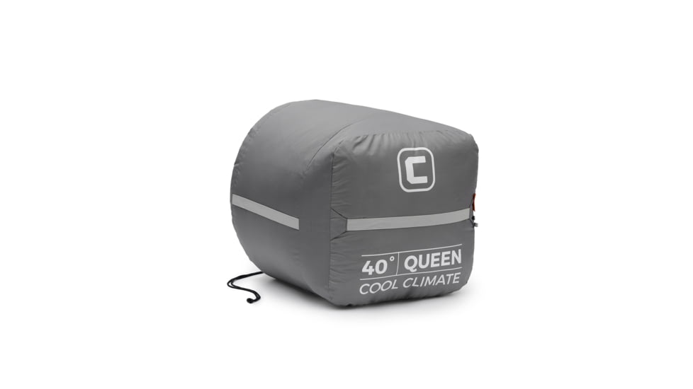 Core Equipment 40 Queen Cool Climate Sleeping Bag, Grey, 40110