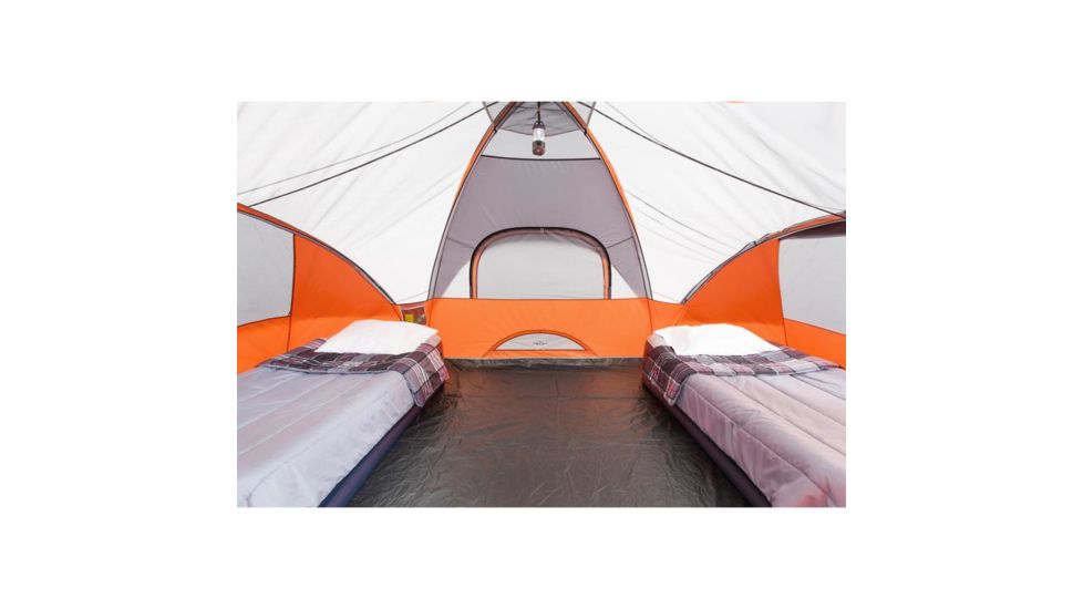 Core Equipment 9 Person Modified Dome Tent, Orange/Gray, 16 x 9 ft, 40004