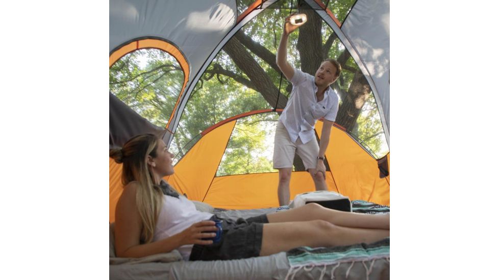Core Equipment 9 Person Modified Dome Tent, Orange/Gray, 16 x 9 ft, 40004