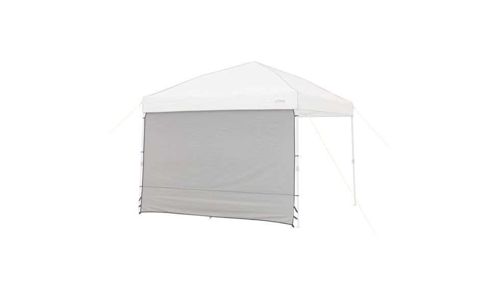 Core Equipment Instant Canopy Sunwall Accessory, Gray, 10x10 ft, 40104