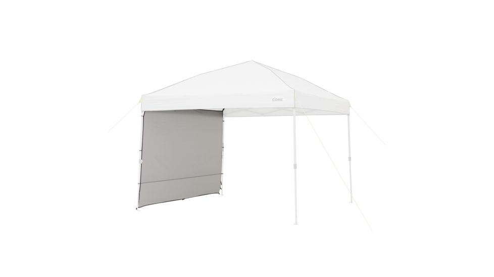 Core Equipment Instant Canopy Sunwall Accessory, Gray, 10x10 ft, 40104
