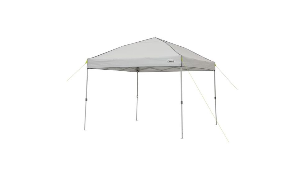 Core Equipment Instant Canopy w/ Sun Wall Combo, Gray, 10x10 ft, 40080
