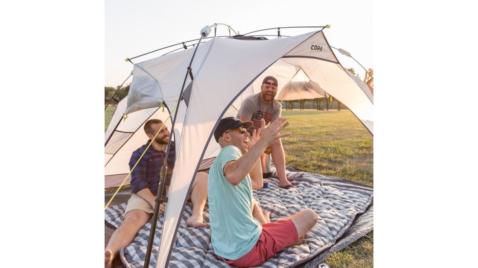 Core Equipment Instant Sport/ Beach Shade, Light Gray, 8x8 ft, 40039