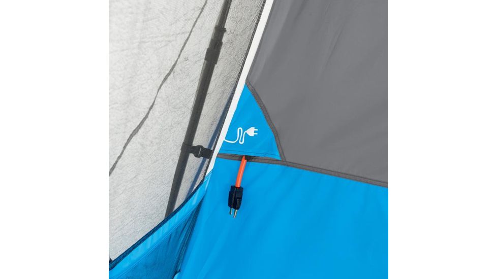 Core Equipment Lighted 10 Person Instant Cabin Tent w/Screen Room, Green/Gray, 14 x 14.5 ft, 40063