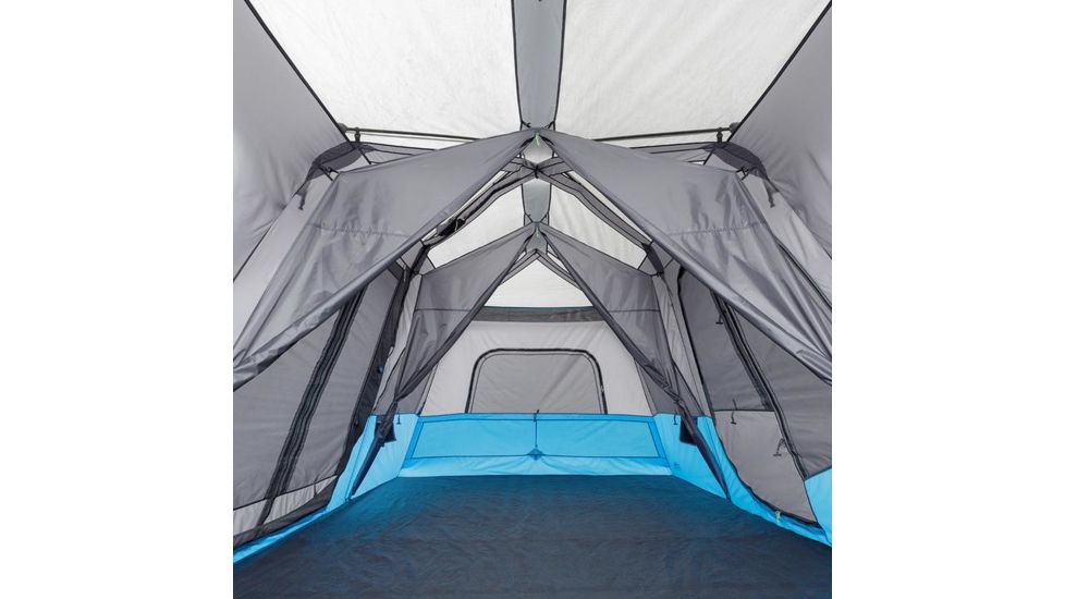 Core Equipment Lighted 12 Person Instant Cabin Tent, Blue/Gray, 18 x 10 ft, 40064