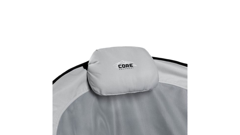 Core Equipment Oversized Mesh Round Chair, Gray, 37 x 34 x 35 in, 40074