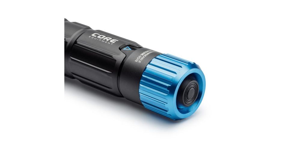 Core Equipment Rechargeable Flashlight, 1000 Lumen, Gray, 6.5 x 1.3 x 1.1 in, 40075