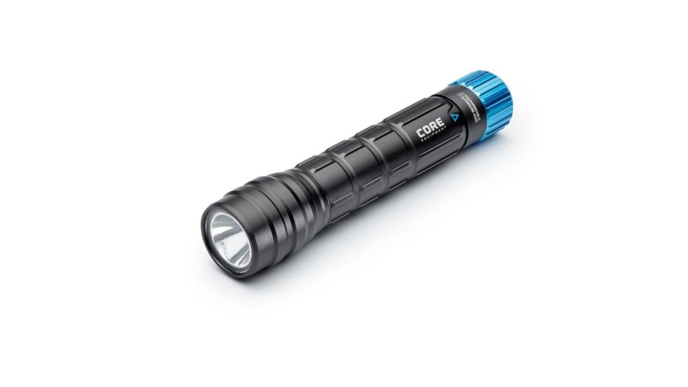 Core Equipment Rechargeable Flashlight, 1000 Lumen, Gray, 6.5 x 1.3 x 1.1 in, 40075