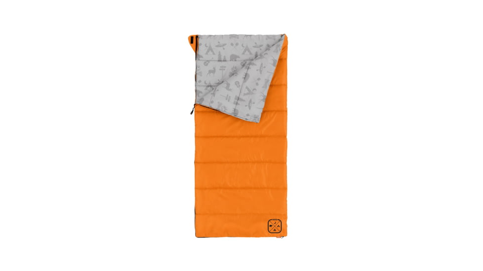 Core Equipment Youth Camp Sleeping Bag, Orange, 40112