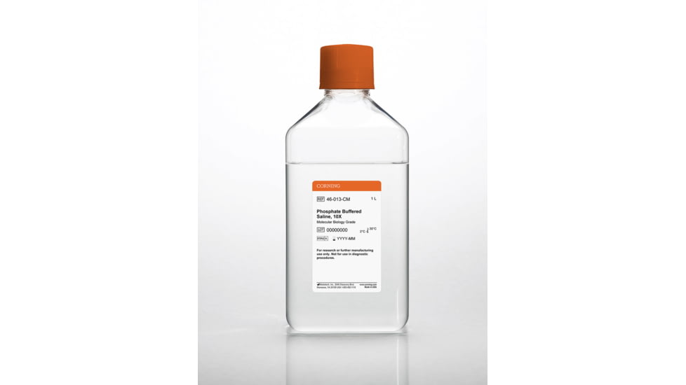 Corning Molecular Biology Buffers and Reagents, Corning 46-013-CM Phosphate Buffered Saline, 10X, Ph 7.4