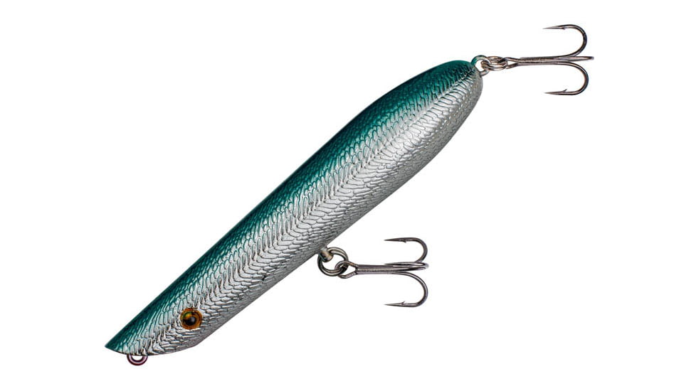 Cotton Cordell Pencil Popper Hard Bait, 4.5 in, 3/4 oz, Chrome Blue Back, C6406