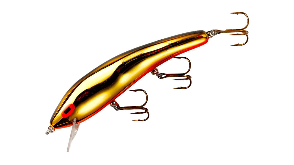 Cotton Cordell Susp Ripplin Red Fin, 4 1/2in, 3/8oz, Gold/Orange, CS8598