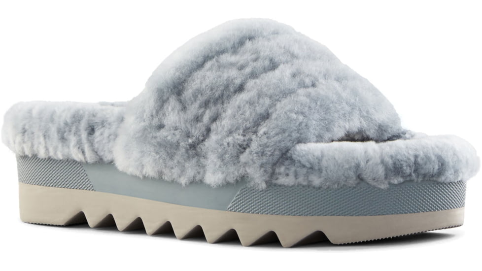 Cougar Pozy Lambswool Sandal - Womens, Ash Blue, 7, Pozy-Ash-Blue-7