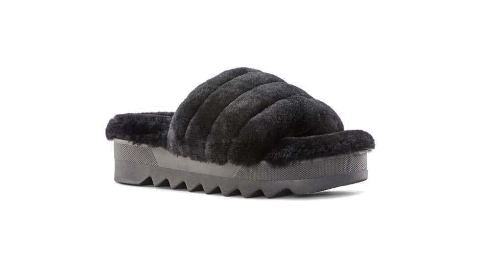 Cougar Pozy Lambswool Sandal - Womens, Black, 9, Pozy-Black-9