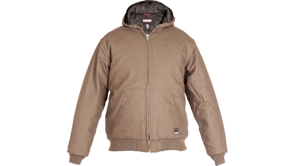 Craftsman Hooded Duck Bomber Jacket Brown, Medium 25818-M