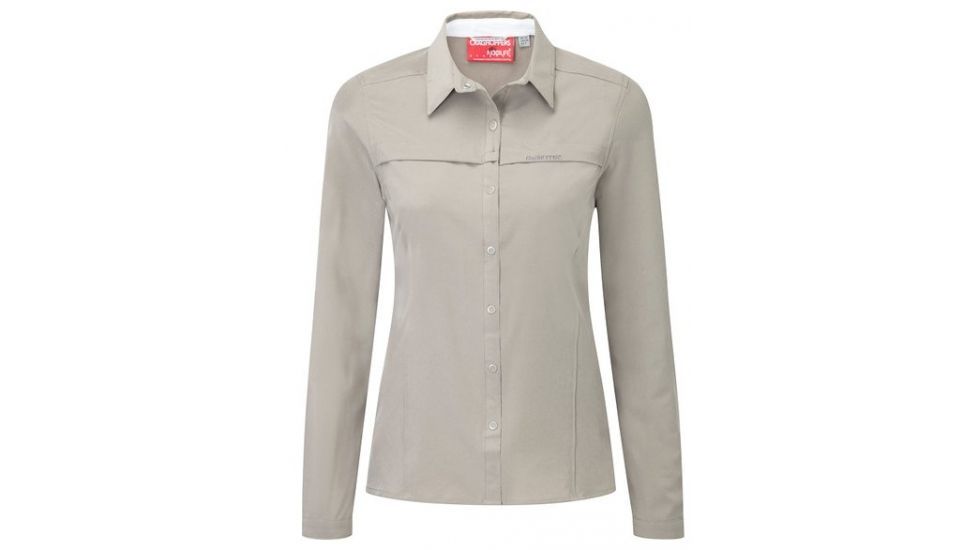 Craghoppers NosiLife Pro Long Sleeved Shirt - Women's-Mushroom-X-Small