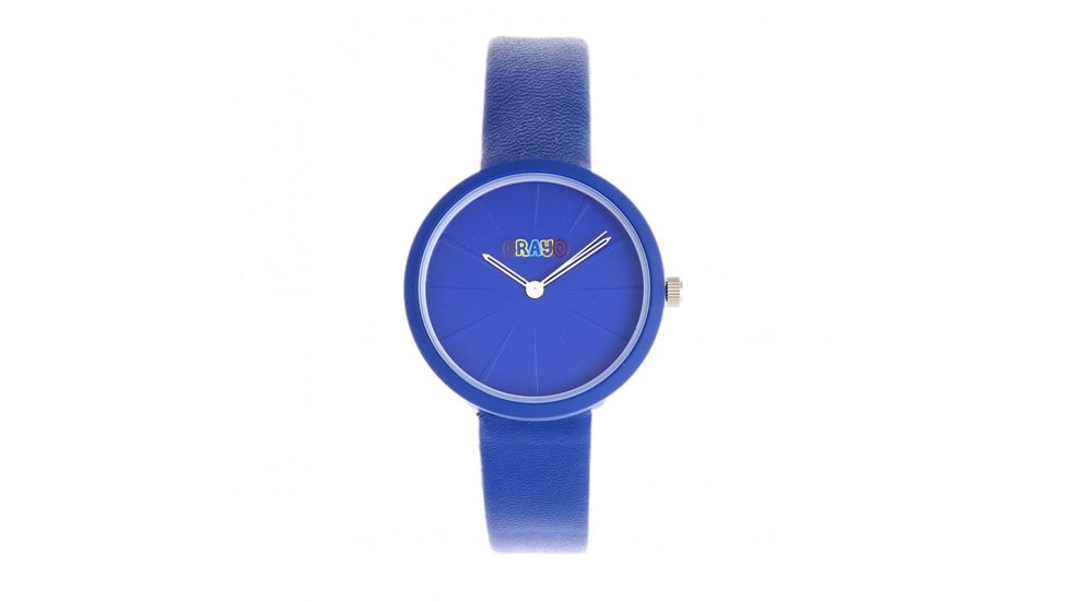 Crayo Blade Leatherette Strap Watch, Blue, One Size, CRACR5404