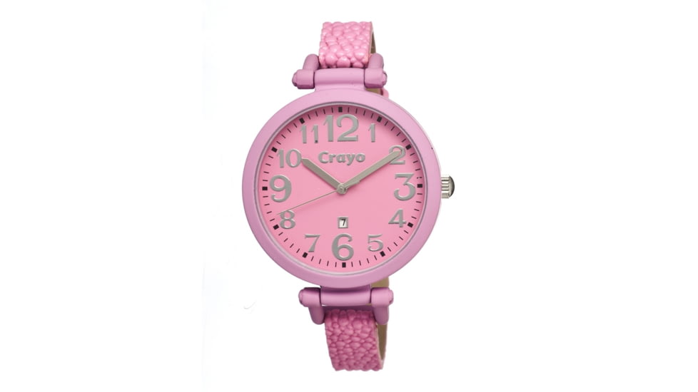 Crayo Cr0606 Balloon Ladies Watch, Hot Pink CRACR0606