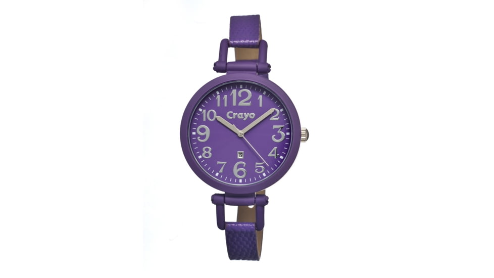Crayo Cr0607 Balloon Ladies Watch, Purple CRACR0607