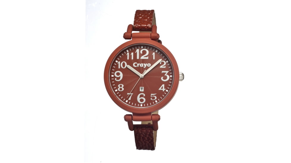Crayo Cr0608 Balloon Ladies Watch, Brown CRACR0608