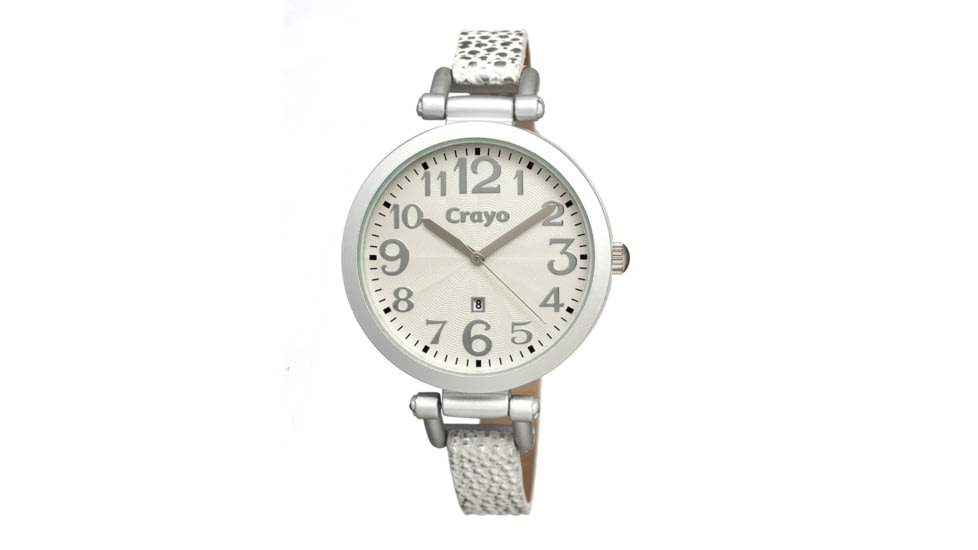 Crayo Cr0610 Balloon Ladies Watch, Silver CRACR0610