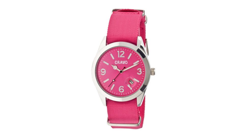 Crayo Cr1708 Sunrise Watch, Hot Pink CRACR1708