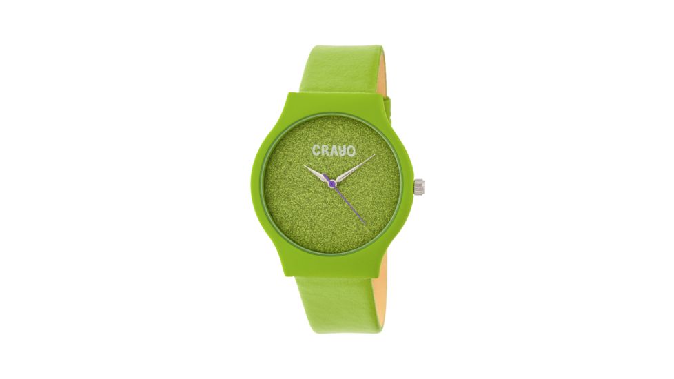 Crayo Glitter Strap Watch, Green, CRACR4503