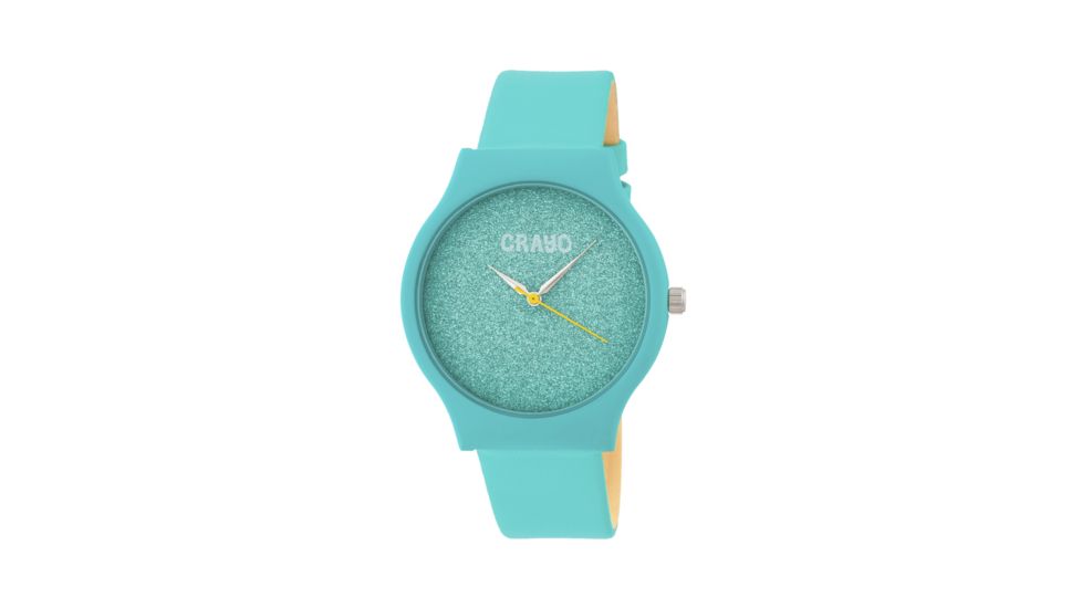Crayo Glitter Strap Watch, Teal, CRACR4504