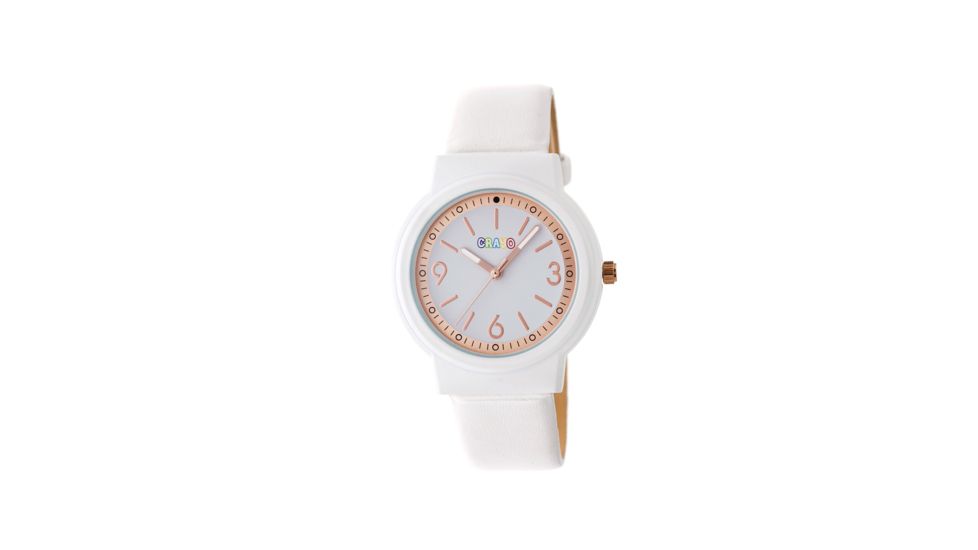 Crayo Vivid Strap Watch, White, CRACR4701