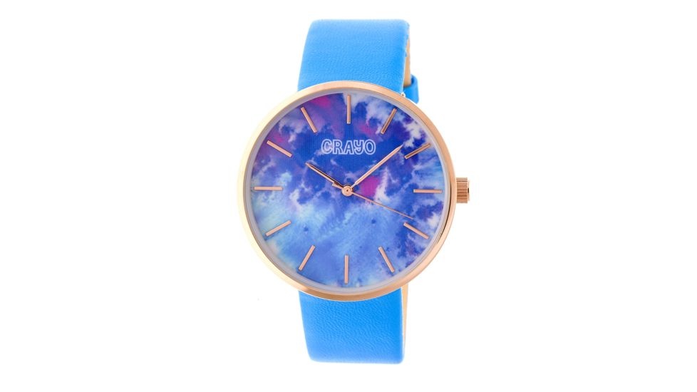 Crayo Swirl Strap Watch, Multicolor/Powder Blue CRACR4204