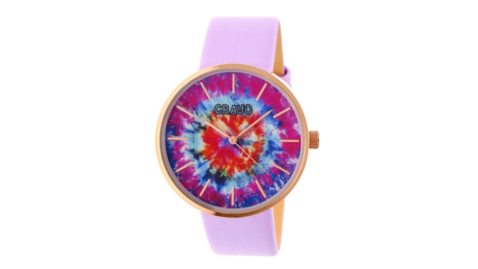 Crayo Swirl Strap Watch, Multicolor/Lavender CRACR4205