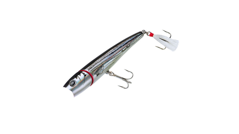 Creek Chub Knuckle Head Fishing Lure, 5in, 1.5oz, Silver Black Back, I6600JP64