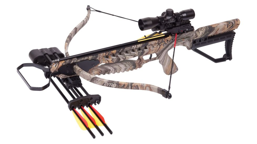 CenterPoint Tyro Recurve Crossbow Package / 175lb Draw Weight, Camo, AXRT175CK4X