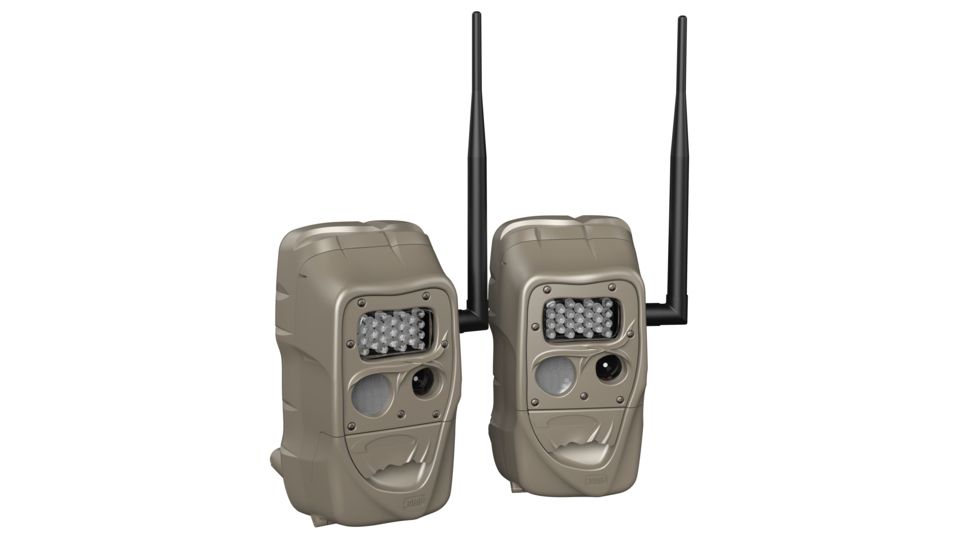 Cuddeback CuddeLink Long Range IR Trail Camera, 2 Pack, 20MP, 100 ft, Tan, 11476