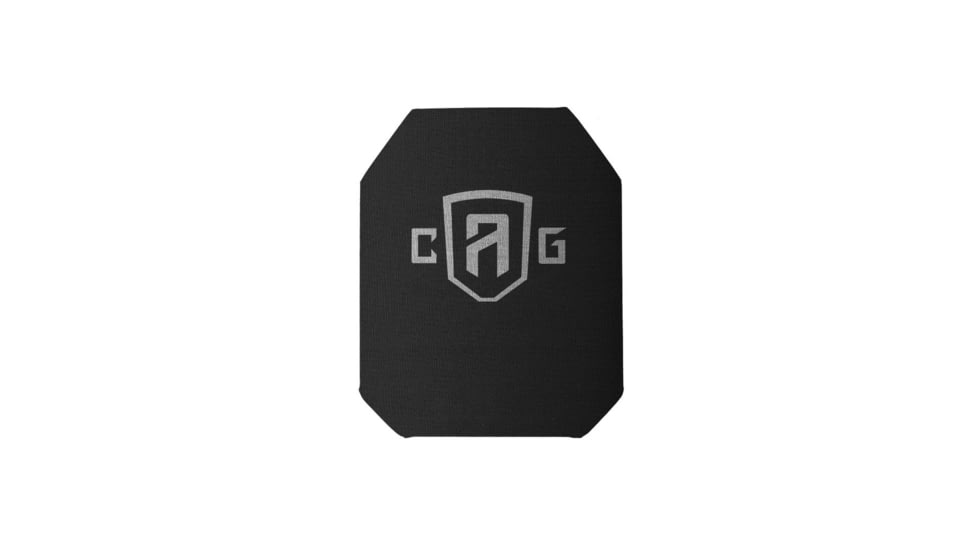 Custom Armor Group 4sas7 Level IV Stand Alone Armor Plate, Shooters Cut, 8in x 10in, 4sas7-SC-8X10