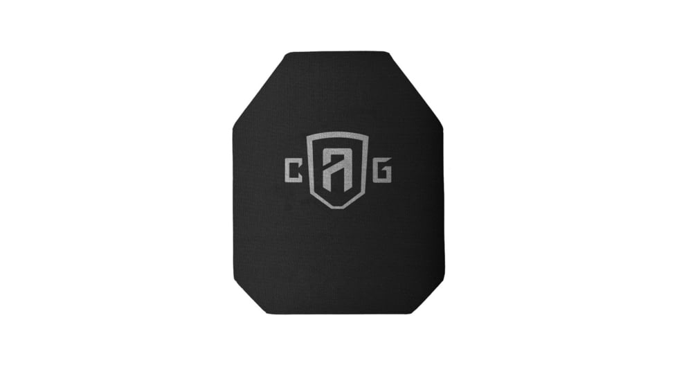 Custom Armor Group 4sas7 Level IV Stand Alone Armor Plate, Shooters Cut, 10in x 12in, 4sas7-SC-10X12