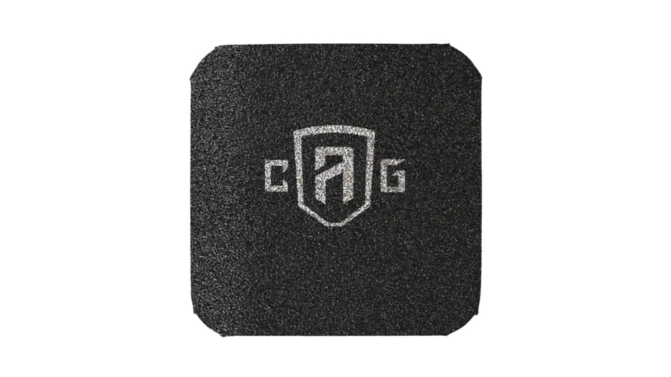 Custom Armor Group AR1000 Rhino Coated Level III Stand Alone Steel Armor Plate, 6in x 6in, AR1000-6X6