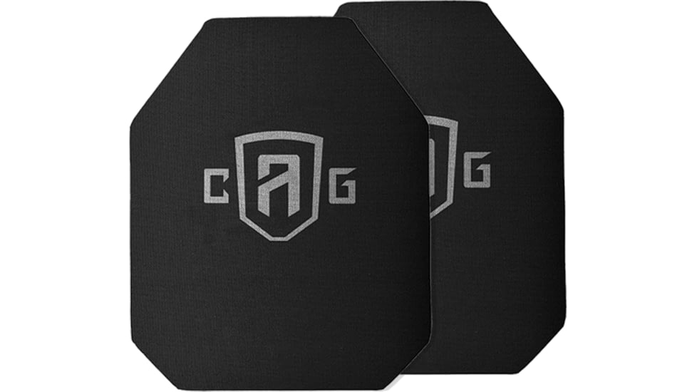 Custom Armor Group GPC 2.0 Lightweight LEVEL III+ Steel Plates Armor Kit, Black, 10x12in, CAG GPC 2.0 L3