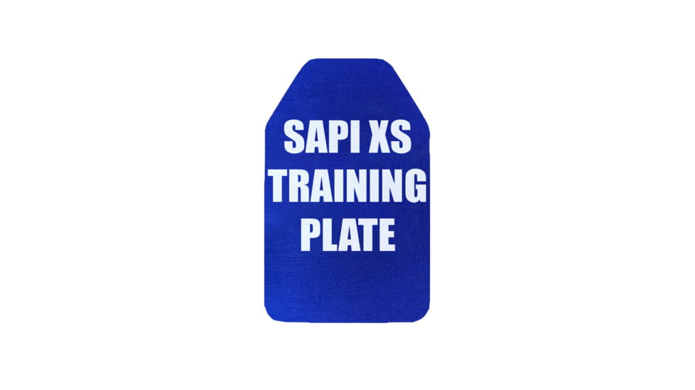 Custom Armor Group Non Ballistic Blue Marked SAPI Multi Curve Training Plate, 11in x 14in, GTP-MC-SAPI-XL-NY