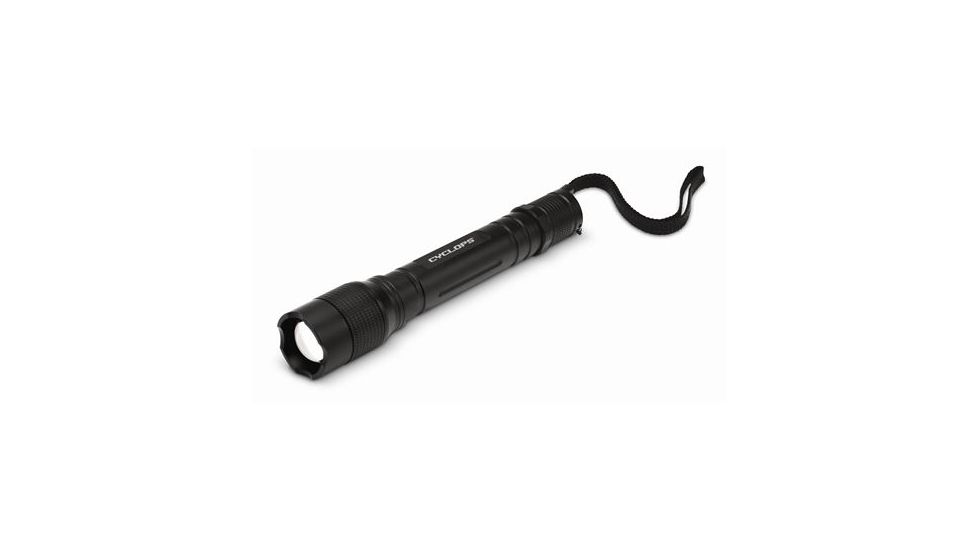 Demo, Cyclops 2AAA Dual Mode Illumination LED Flashlight, 200 Lumens, Black, CYCTF200
