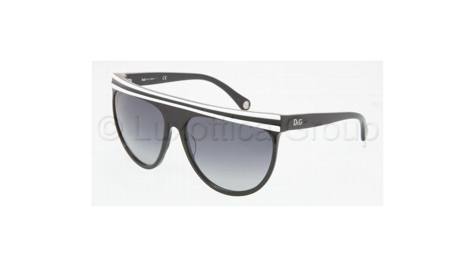 D&amp;G DD 3041 Sunglasses Styles - White On Black Gray Gradient Frame, 15748G-5916